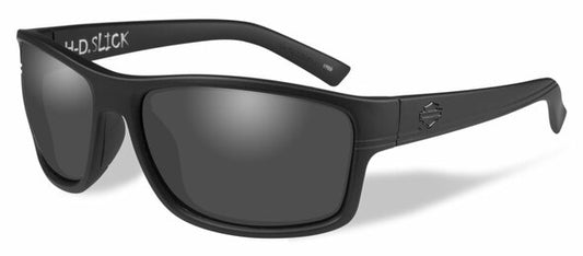 Gafas de sol para hombre Slick, lentes ahumados/marco negro mate HASLK01