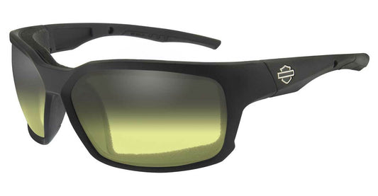 Gafas de sol COGS para hombre, lentes amarillas ajustables a la luz/marcos negros
